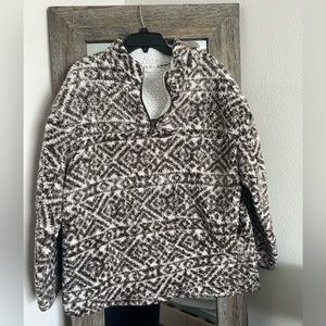 Peach Love California Oversized Women’s Sherpa 1/4 Zip Pullover